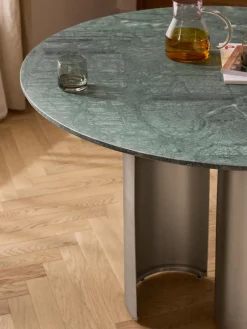 Best Mesa de comedor redonda con tablero de mármol Noam Mesas De Comedor|Mesas De Comedor