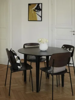 Mesas De Comedor|Mesas De Comedor>Westwing Collection Mesa de comedor redonda de madera de mango Archie, tamaños diferentes Negro