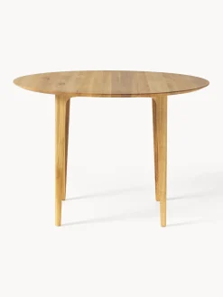 Sale Mesa de comedor redonda de madera de roble maciza Archie, Ø 110 cm Mesas De Comedor|Mesas De Comedor