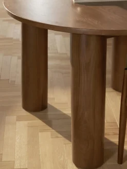 Outlet Mesa de comedor redonda de madera de roble Ohana, tamaños diferentes Mesas De Comedor|Mesas De Comedor