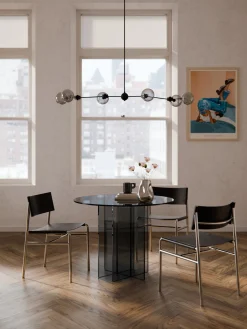 Mesas De Comedor|Mesas De Comedor>Westwing Collection Mesa de comedor redonda de vidrio Anouk, tamaños diferentes Gris transparente