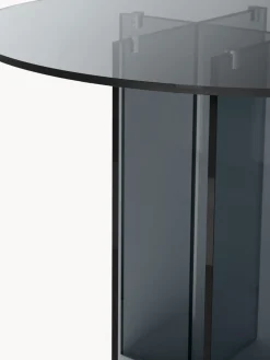 Mesas De Comedor|Mesas De Comedor></noscript>Westwing Collection Mesa de comedor redonda de vidrio Anouk, tamaños diferentes Gris transparente
