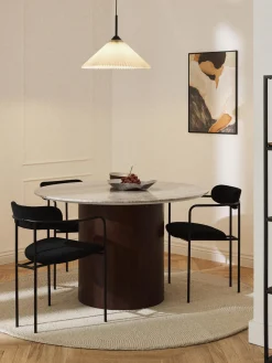 Mesas De Comedor|Mesas De Comedor>Westwing Collection Mesa de comedor redonda de mármol, Abby, tamaños diferentes Mármol beige claro