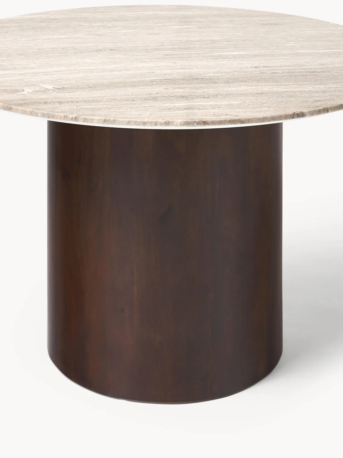 Mesas De Comedor|Mesas De Comedor>Westwing Collection Mesa de comedor redonda de mármol, Abby, tamaños diferentes Mármol beige claro