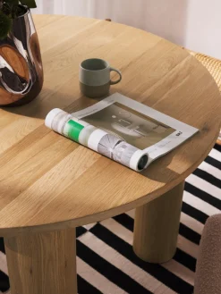 Discount Mesa de comedor redonda de madera de roble Ohana, tamaños diferentes Mesas De Comedor|Mesas De Comedor