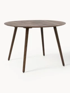 New Mesa de comedor redonda de madera de roble Hatfield, Ø 110 cm Mesas De Comedor|Mesas De Comedor