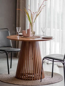 Best Mesa de comedor redonda de madera Brookland, Ø 90 cm Mesas De Comedor|Mesas De Comedor