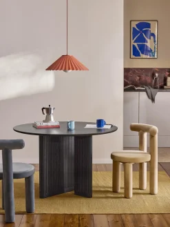 Mesas De Comedor|Mesas De Comedor>Westwing Collection Mesa de comedor redonda de madera de roble Jolka, tamaños diferentes Negro