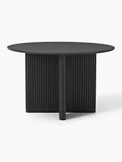 Mesas De Comedor|Mesas De Comedor></noscript>Westwing Collection Mesa de comedor redonda de madera de roble Jolka, tamaños diferentes Negro
