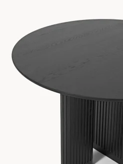 Mesas De Comedor|Mesas De Comedor></noscript>Westwing Collection Mesa de comedor redonda de madera de roble Jolka, tamaños diferentes Negro