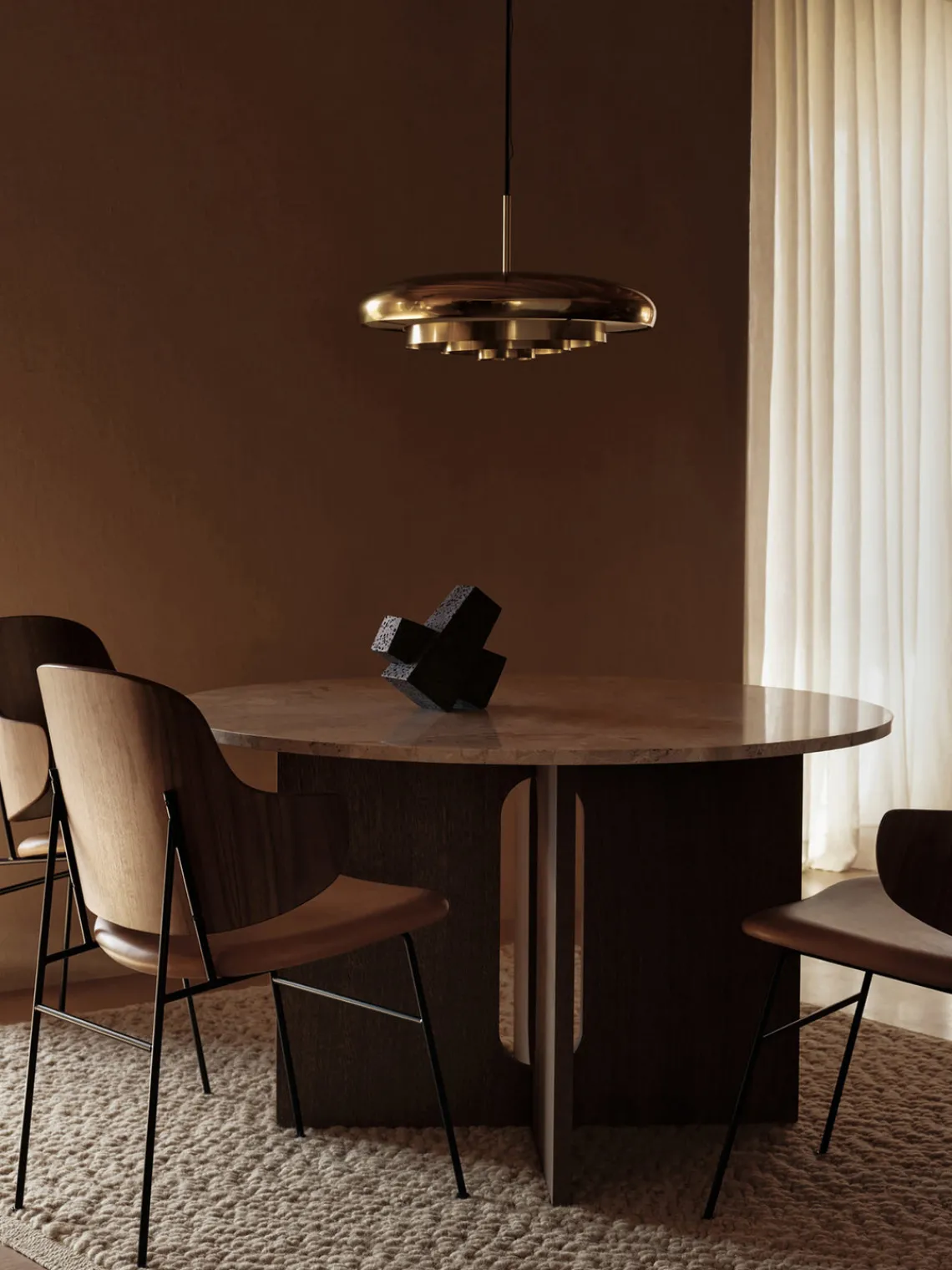 Outlet Mesa de comedor redonda de mármol Androgyne, Ø 120 cm Mesas De Comedor|Mesas De Comedor