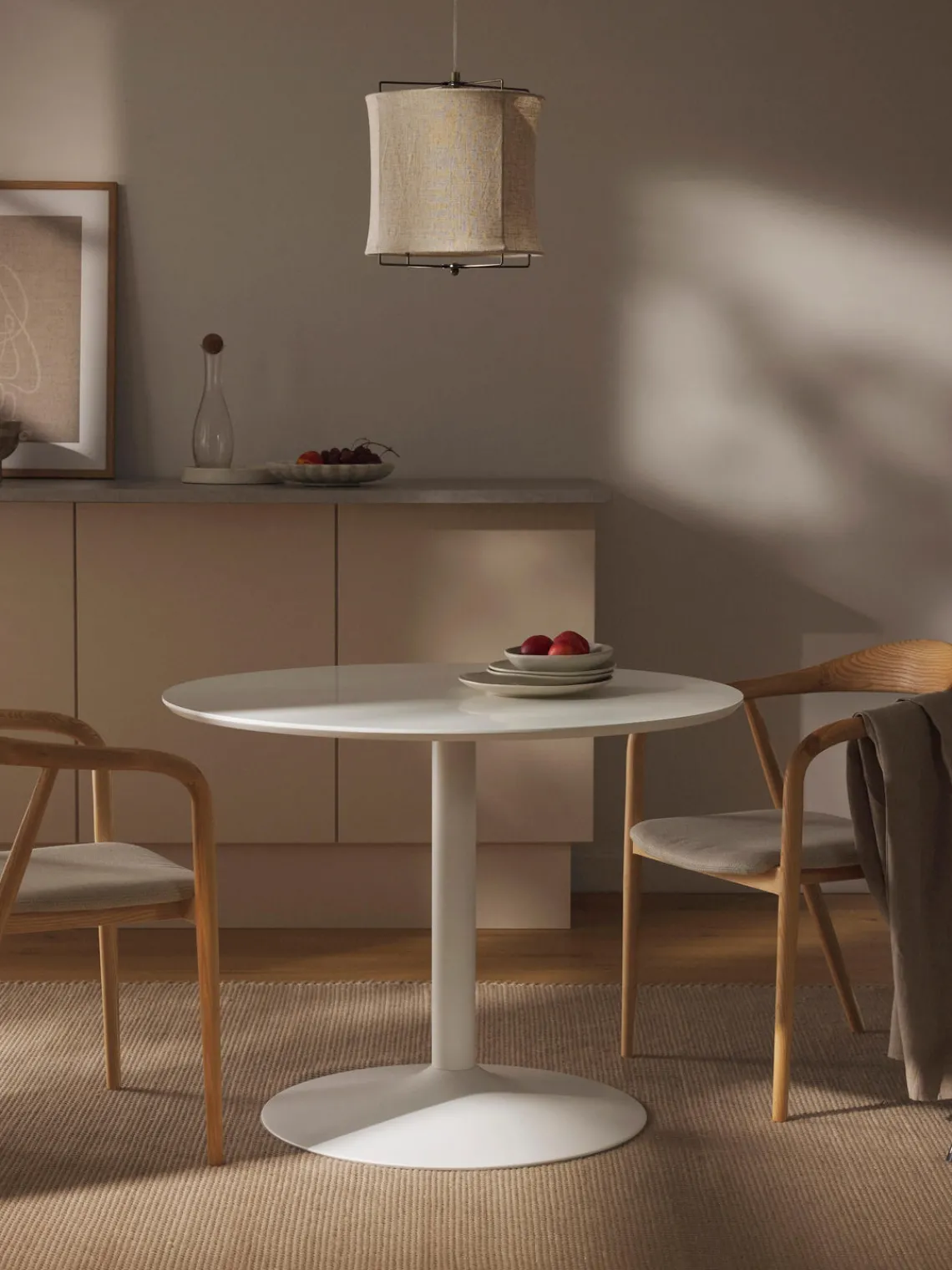 Mesas De Comedor|Mesas De Comedor>Westwing Collection Mesa de comedor redonda Menorca, tamaños diferentes Blanco