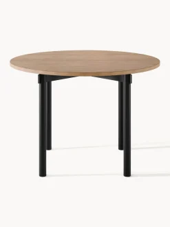 Mesas De Comedor|Mesas De Comedor></noscript>Westwing Collection Mesa de comedor redonda Mavi, tamaños diferentes Madera de roble, negro