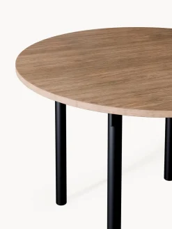 Mesas De Comedor|Mesas De Comedor></noscript>Westwing Collection Mesa de comedor redonda Mavi, tamaños diferentes Madera de roble, negro