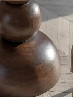 New Mesa de comedor redonda Sculpt con tablero de travertino, Ø 110 cm Mesas De Comedor|Mesas De Comedor