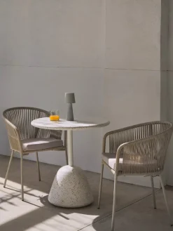 Hot Mesa de exterior redonda de terrazo Mesas De Jardín|Mesas De Jardí­N