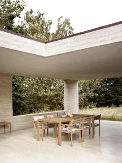 Clearance Mesa de jardín de madera de teca AH901, 203 x 100 cm Mesas De Jardín|Mesas De Jardí­N