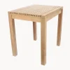 Mesas De Jardín|Mesas De Jardí­N>Jan Kurtz Mesa de jardín de madera de teca Samoa, 75 x 60 cm