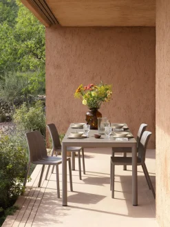 Mesas De Jardín|Mesas De Jardí­N>Nardi Mesa de jardín extensible Tevere, tamaños diferentes Taupe