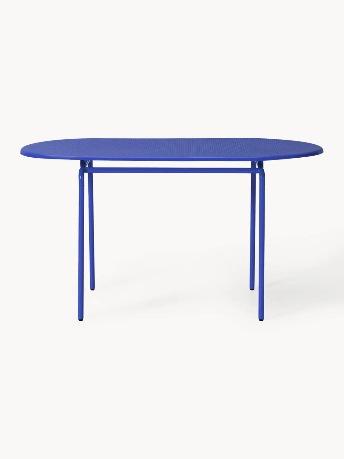 Mesas De Jardín|Mesas De JardíN>Westwing Collection Mesa de jardín ovalada Kumi, tamaños diferentes Azul real