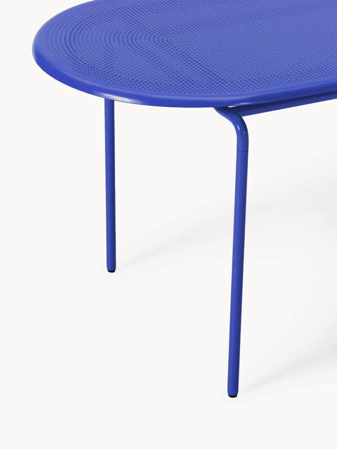 Mesas De Jardín|Mesas De JardíN>Westwing Collection Mesa de jardín ovalada Kumi, tamaños diferentes Azul real