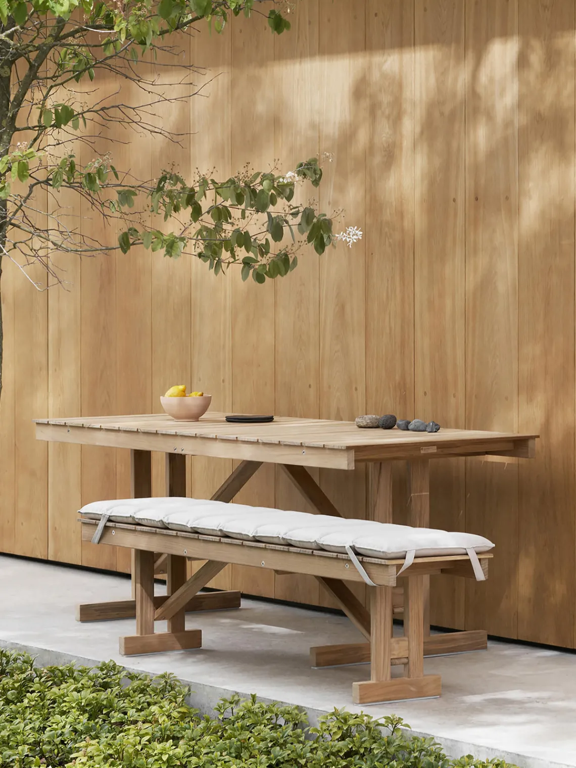 Mesas De Jardín|Mesas De JardíN>Carl Hansen & Søn Mesa de jardín plegable de madera de teca BM1771, 195 x78 cm