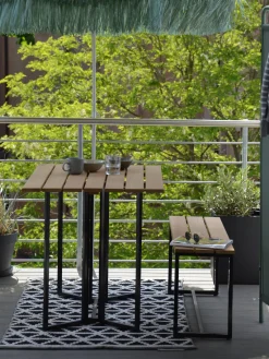 Mesas De Jardín|Mesas De Jardí­N>Jan Kurtz Mesa de jardín plegable de madera de teca Time, 100 x 69 cm