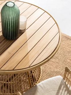 Best Mesa de jardín redonda de madera de teca Tavolo, Ø 110 cm Mesas De Jardín|Mesas De Jardí­N