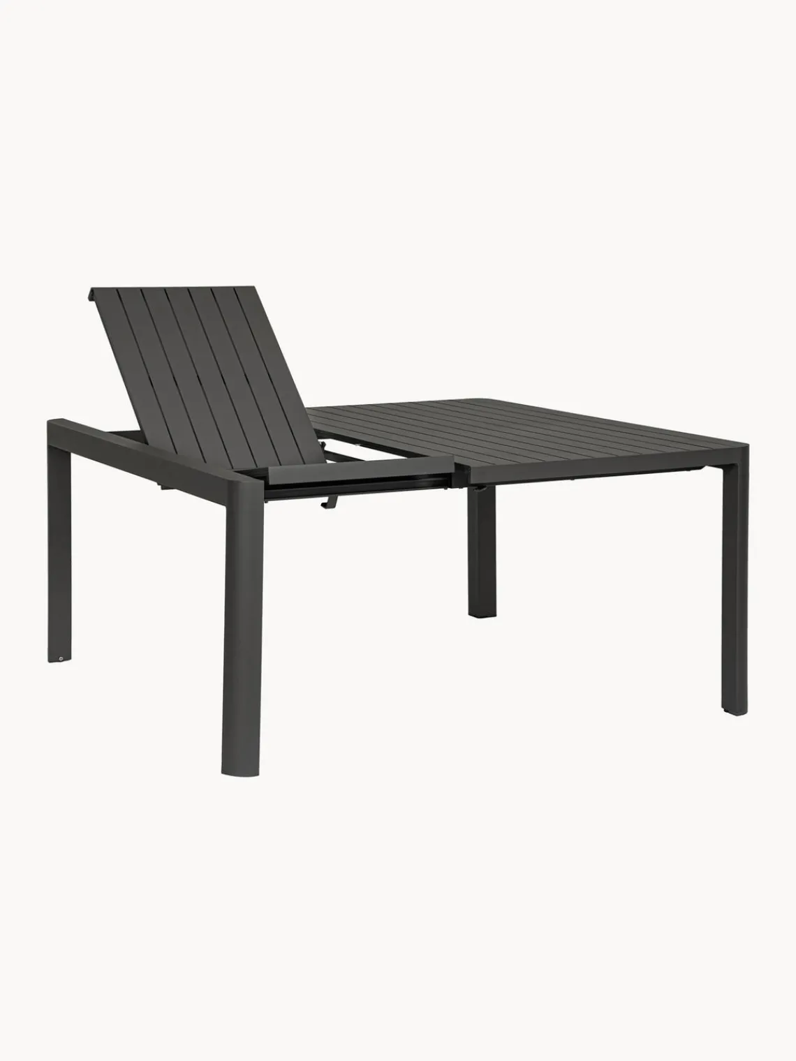 Mesas De Jardín|Mesas De JardíN>Bizzotto Mesa extensible para exterior Kiplin, tamaños diferentes Gris antracita