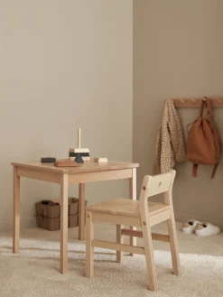 Discount Mesa infantil de madera de haya Saga Niños Decoración Infantil|Mesas Y Sillas Infantiles