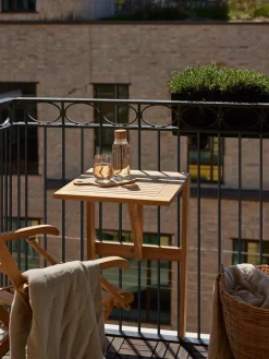 Best Mesa para exterior de madera de techa Balcony, plegable Mesas De Jardín|Mesas De Jardí­N