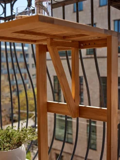 Best Mesa para exterior de madera de techa Balcony, plegable Mesas De Jardín|Mesas De Jardí­N