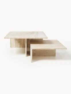 Sale Mesas de centro de travertino Distinct Grande Duo, 2 uds. Mesas De Centro|Mesas De Centro
