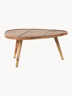 Mesas De Centro|Mesas De Centro>Dutchbone Mesas de centro ovaladas de madera sheesham Sham, 2 uds.