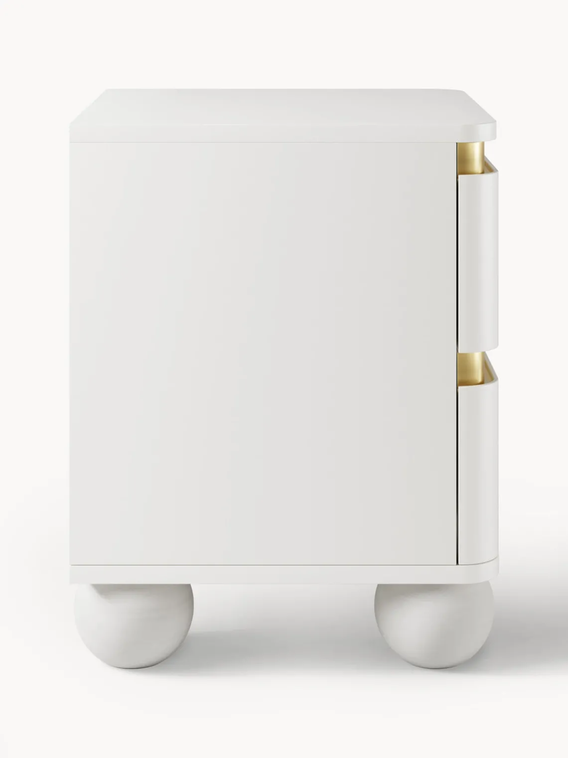 Mesitas De Noche|Mesitas De Noche>Westwing Collection Mesilla de noche con patas esféricas Bumba Blanco