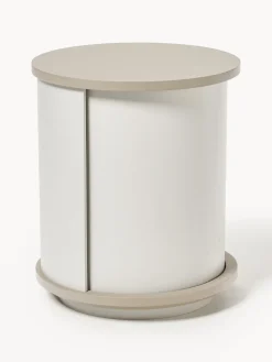 Mesitas De Noche|Mesitas De Noche></noscript>Westwing Collection Mesilla de noche con puerta corredera Svea Gris claro, beige