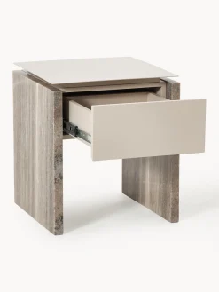 Hot Mesilla de noche de mármol y metal Bruce Mesitas De Noche|Mesitas De Noche