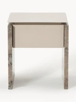 Hot Mesilla de noche de mármol y metal Bruce Mesitas De Noche|Mesitas De Noche