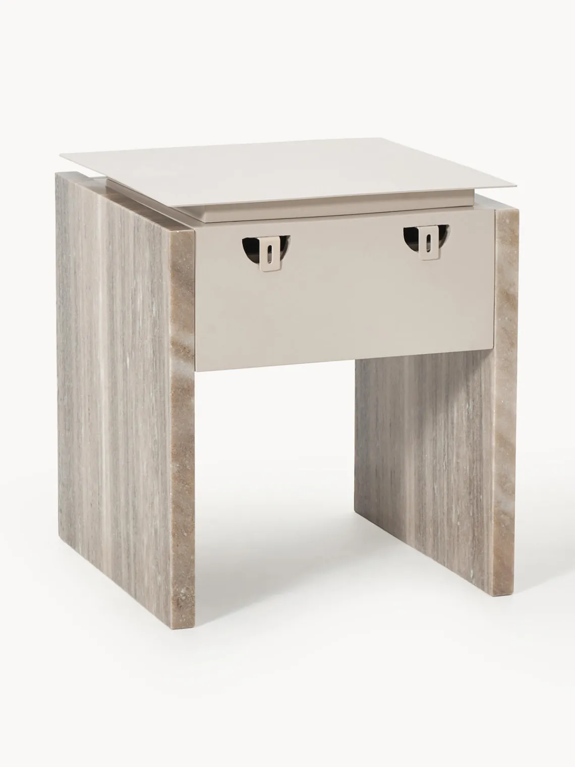 Hot Mesilla de noche de mármol y metal Bruce Mesitas De Noche|Mesitas De Noche