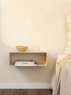 Mesitas De Noche|Mesitas De Noche>Metallbude Mesilla de noche de pared Nelio Beige