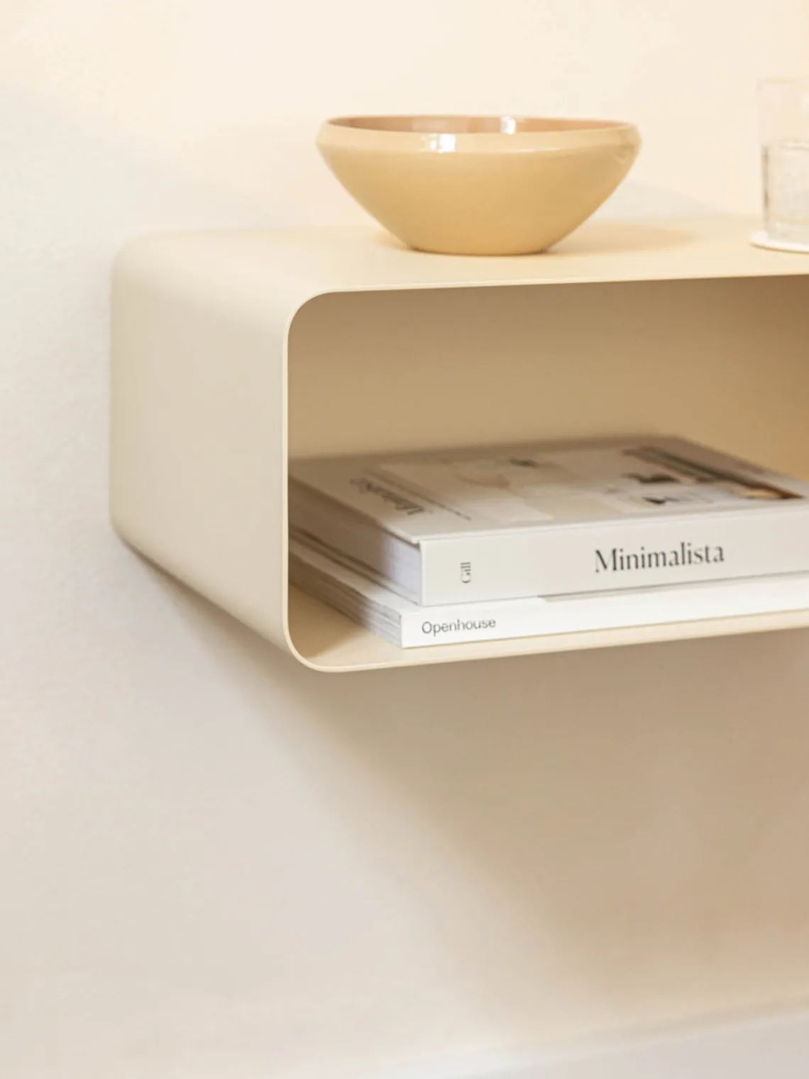 Mesitas De Noche|Mesitas De Noche>Metallbude Mesilla de noche de pared Nelio Beige