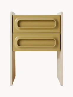 Mesitas De Noche|Mesitas De Noche>HKLIVING Mesilla de noche Space Verde oliva, beige claro