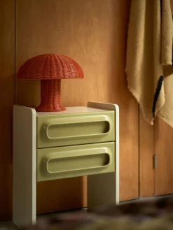 Mesitas De Noche|Mesitas De Noche>HKLIVING Mesilla de noche Space Verde oliva, beige claro