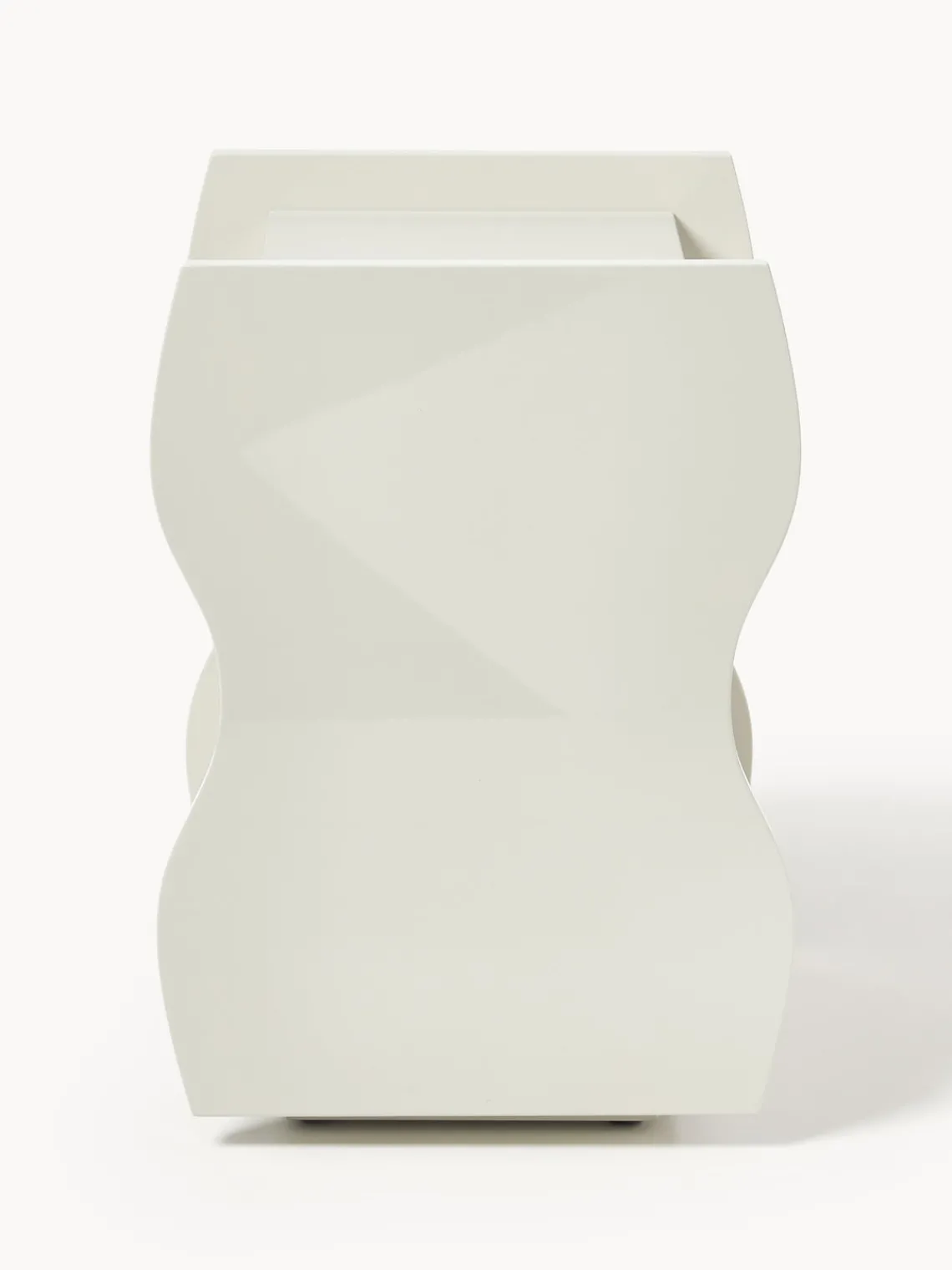 Mesitas De Noche|Mesitas De Noche>Westwing Collection Mesita de noche brillante Emina Beige claro