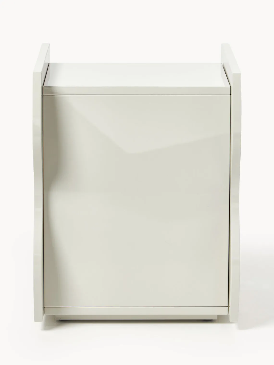 Mesitas De Noche|Mesitas De Noche>Westwing Collection Mesita de noche brillante Emina Beige claro