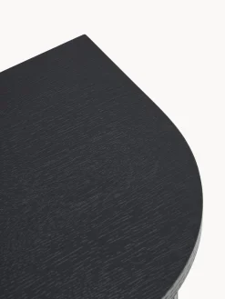 Mesitas De Noche|Mesitas De Noche></noscript>Westwing Collection Mesita de noche con frente acanalado Calary Madera de roble lacada en negro