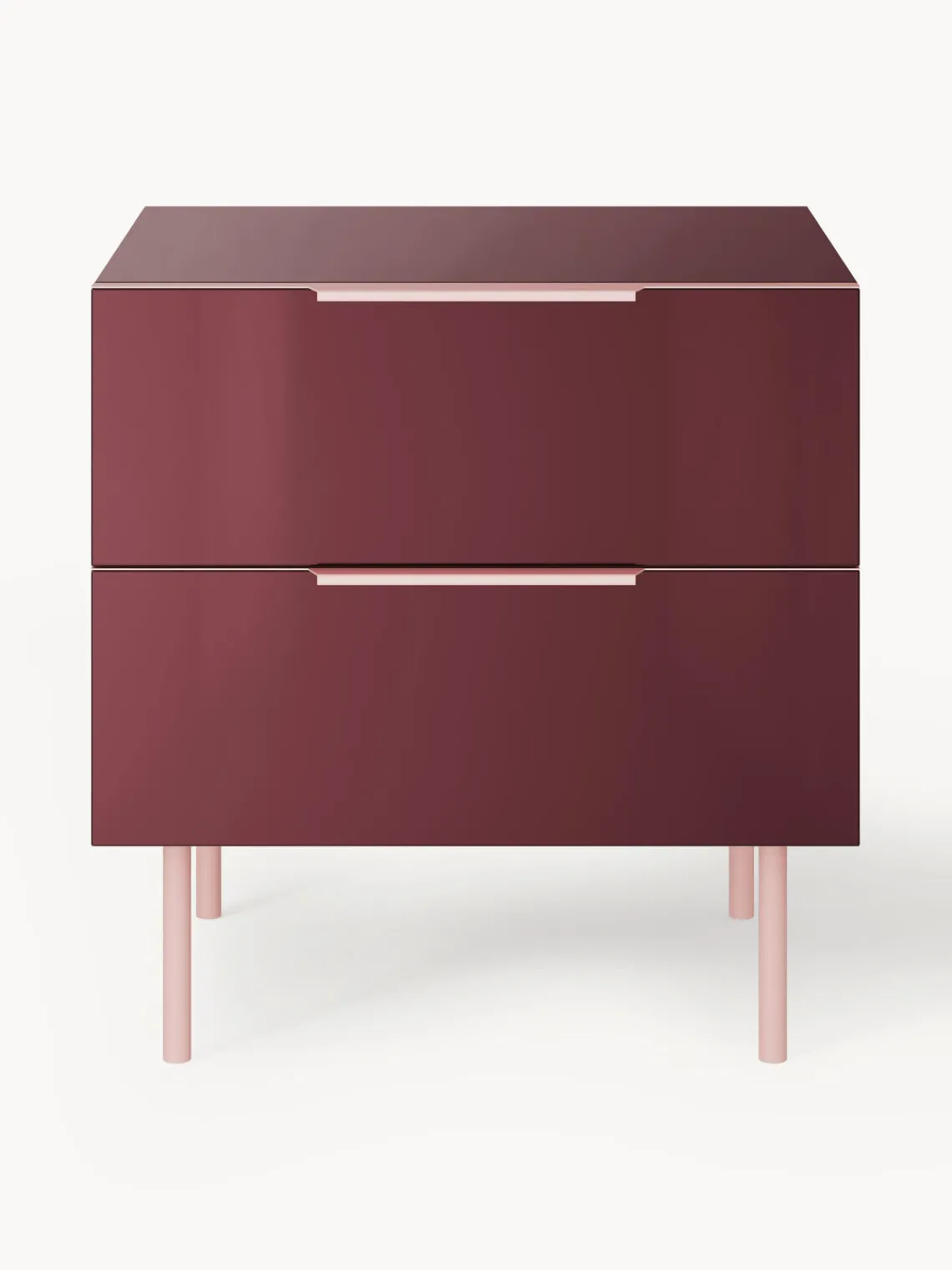 Discount Mesita de noche de alto brillo Lenne Mesitas De Noche|Mesitas De Noche