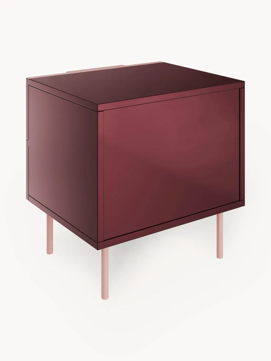 Discount Mesita de noche de alto brillo Lenne Mesitas De Noche|Mesitas De Noche