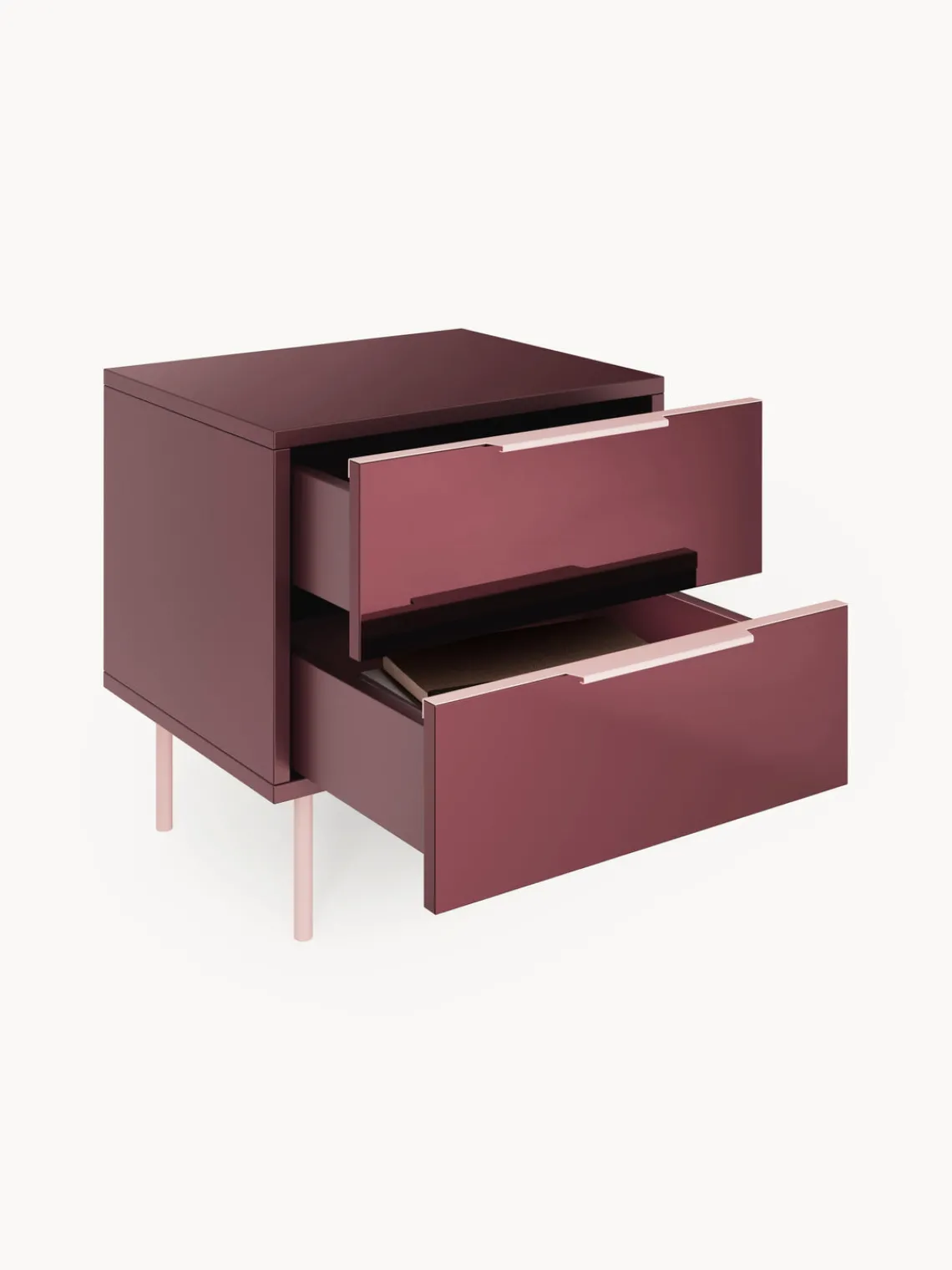 Discount Mesita de noche de alto brillo Lenne Mesitas De Noche|Mesitas De Noche