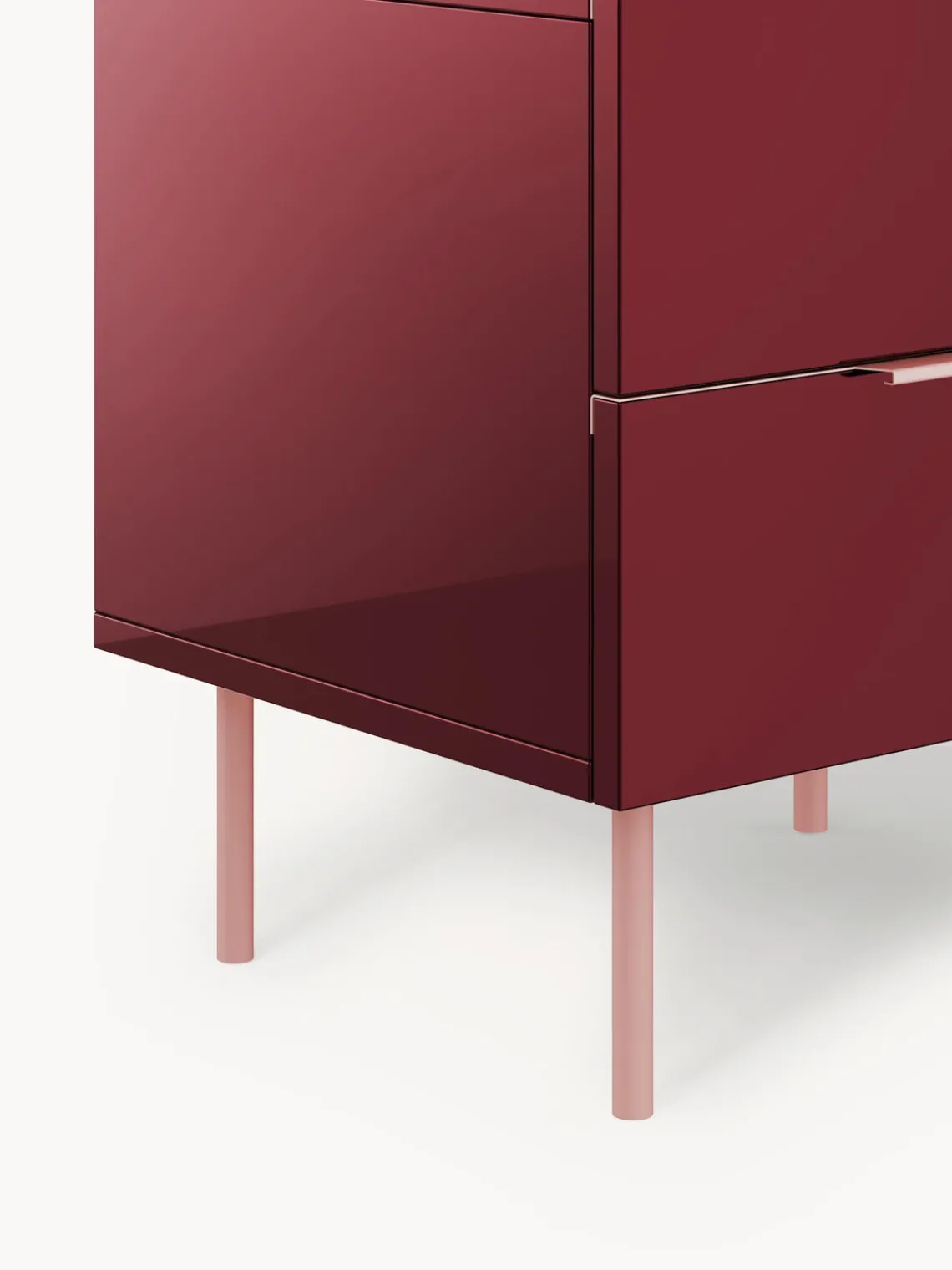 Discount Mesita de noche de alto brillo Lenne Mesitas De Noche|Mesitas De Noche